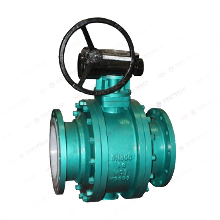 Fluorine lined flange ball valve