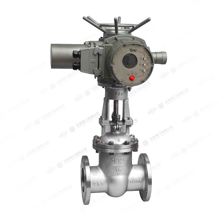 Electric flange gate valve