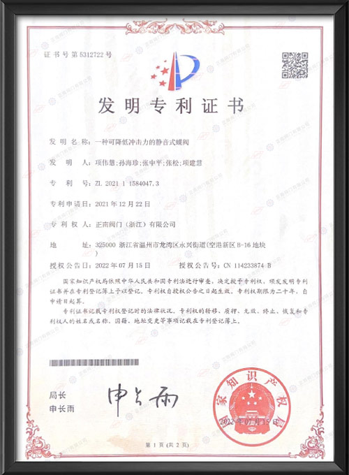 Patent for invention
