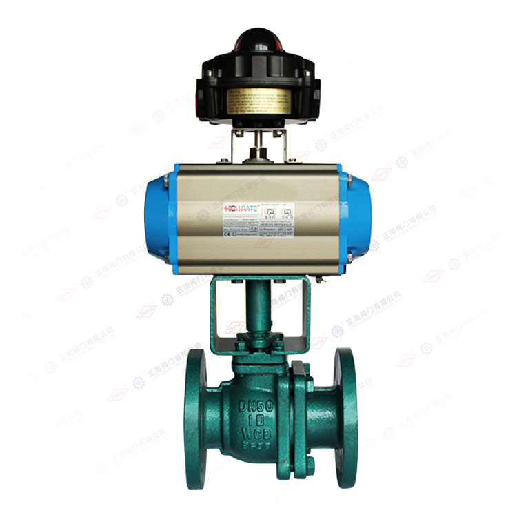 Fluorine lined pneumatic ball valve
