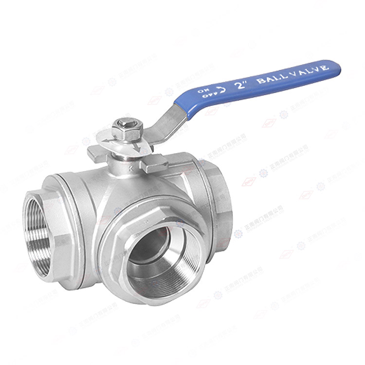 Three-way ball valve