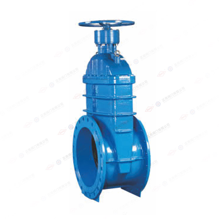 Elastic seat sealed flange gate valve