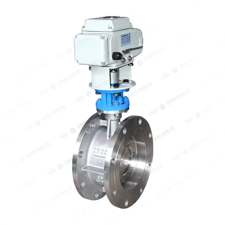Electric flange butterfly valve