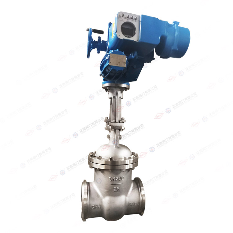 Electric welding gate valve