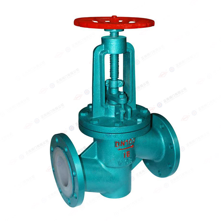 Fluorine lined flange globe valve