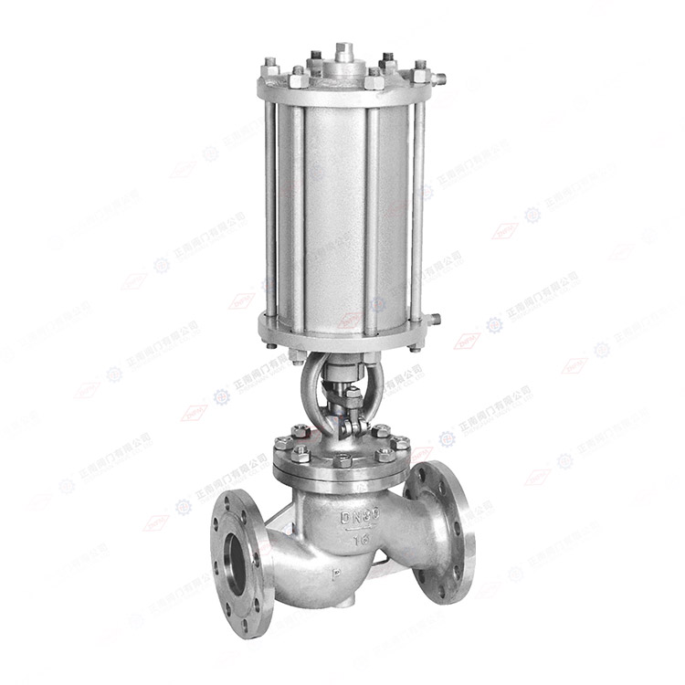 Pneumatic flange globe valve