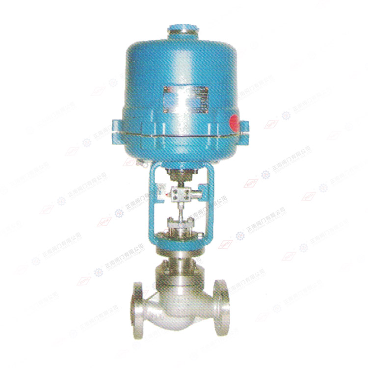 Electronic electric single seat valve regulating valve