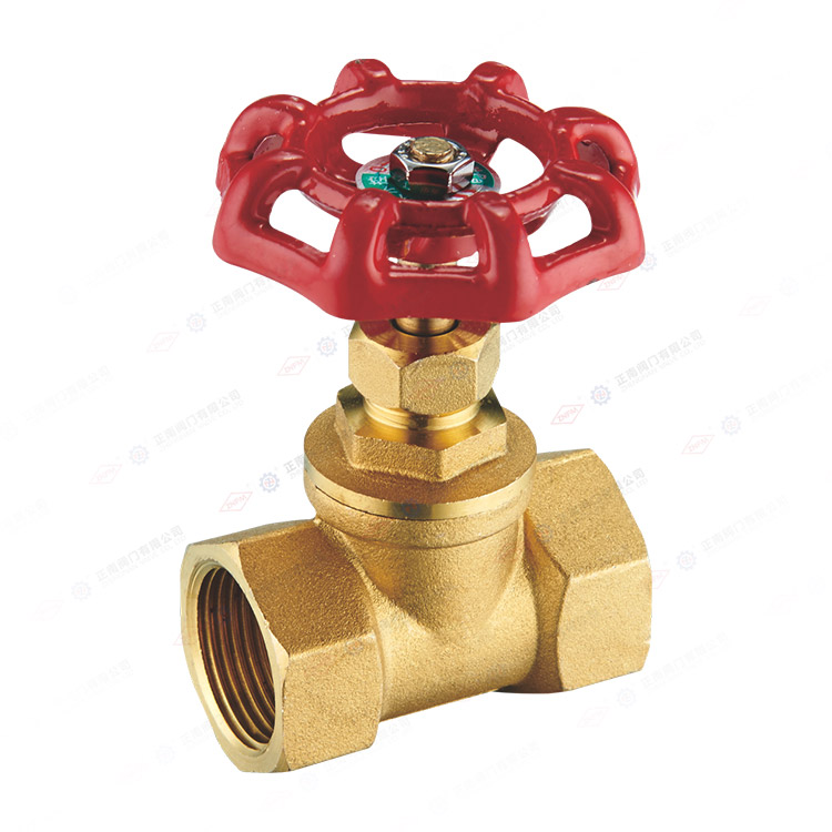 Brass gate valve