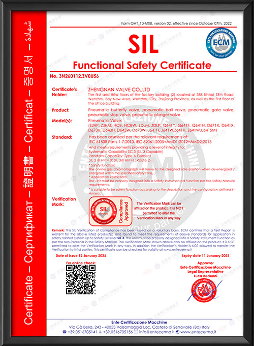 SIL Certificate